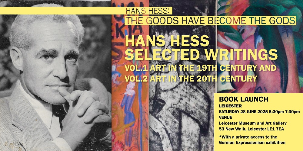 Celebrate the Launch of Hans Hess's Art Writings